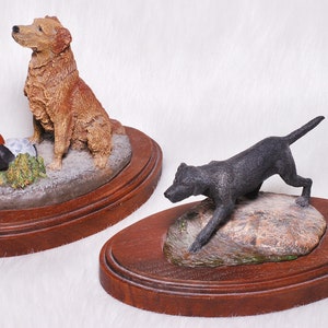 Vintage Collectible 2 Aus Ben Studios Limiteds Dog Sculptures Rustic Decor