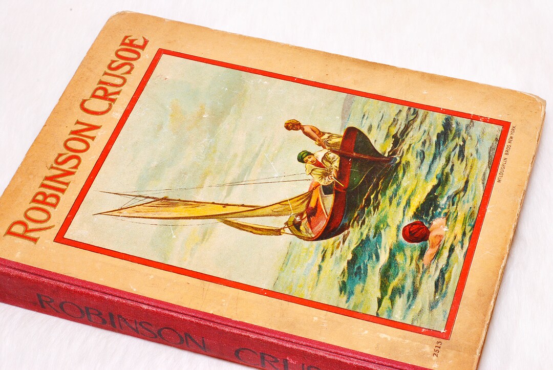 Antique Collectible the Life and Adventures of Robinson by Daniel Defoe ...