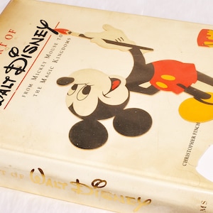Vintage Collectible The Art of Walt Disney by Christopher Finch 1973 1st Ed Book
