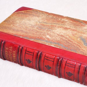 Antique Collectible The Poetical Works Sir Walter Scott Author Edition 1869 Book