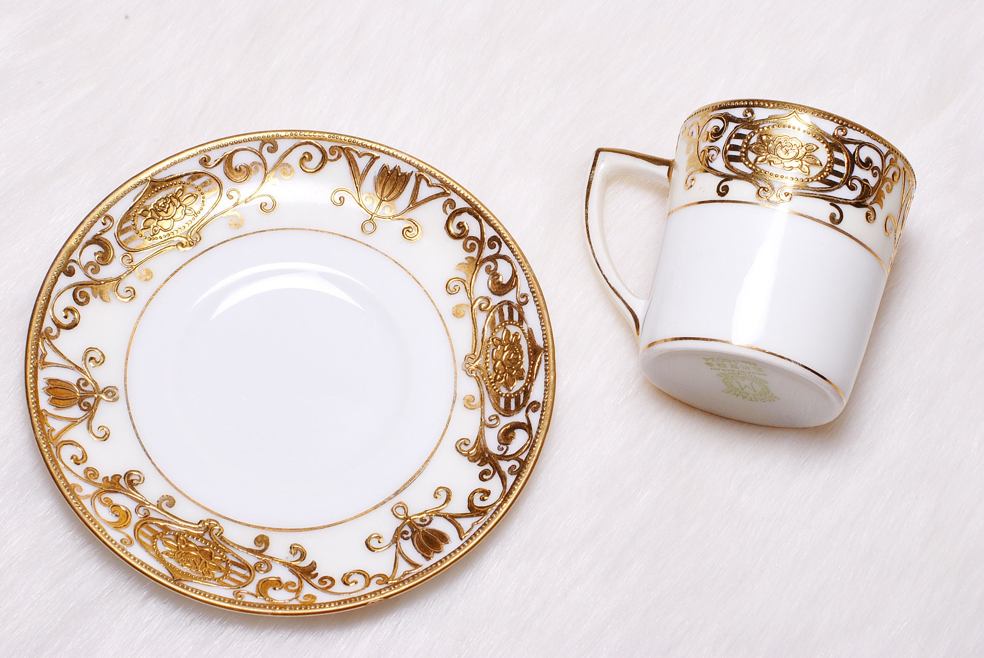 Vintage Collectible Noritake Handpainted No 16034 Demitasse Cup