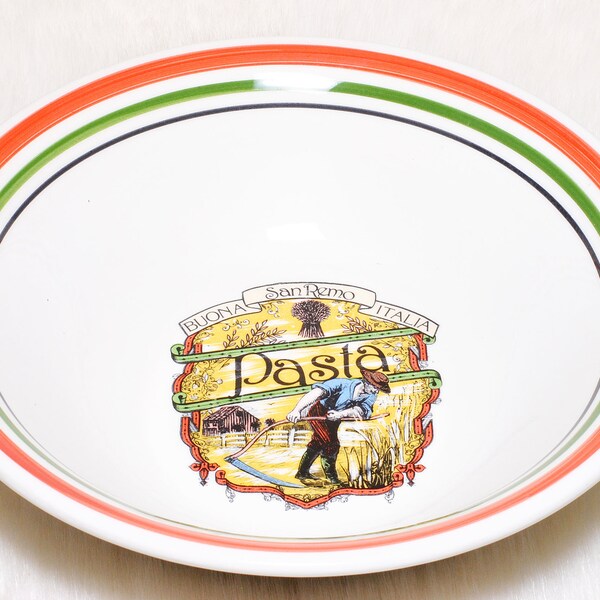 Italian Pasta Bowls Set Etsy