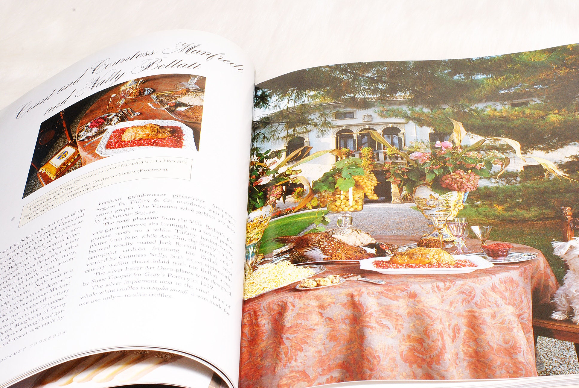 Vintage Collectible Tiffany Gourmet 1992 Cookbook by John Loring