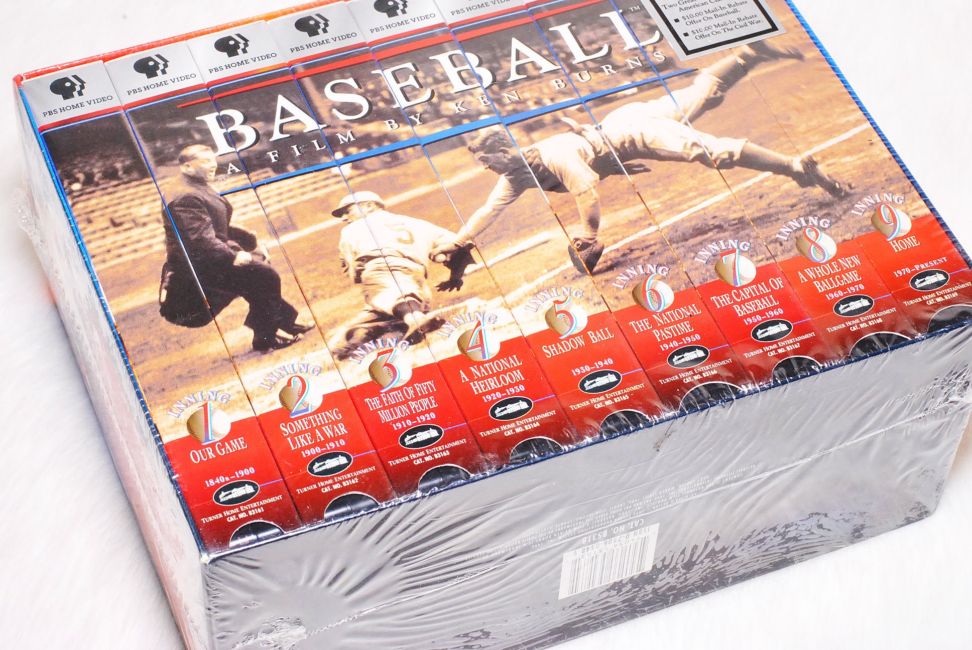 Vintage Collectible 9 VHS Baseball A Film by Ken Burns Sealed Set