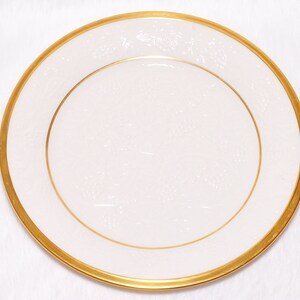 Vintage Collectible Lenox Gold Trim Grape & Leaf Pattern Serving Plate