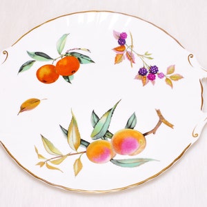 Vintage Collectible Made in England Royal Worcester Large Cake Platter Plate