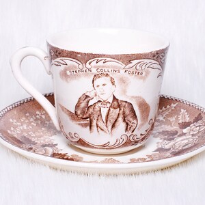 Vintage Collectible English Staffordshire Teacup & Saucer Set Jonroth England
