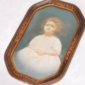 Antique Collectible Framed Picture Victorian Art Wall Decor