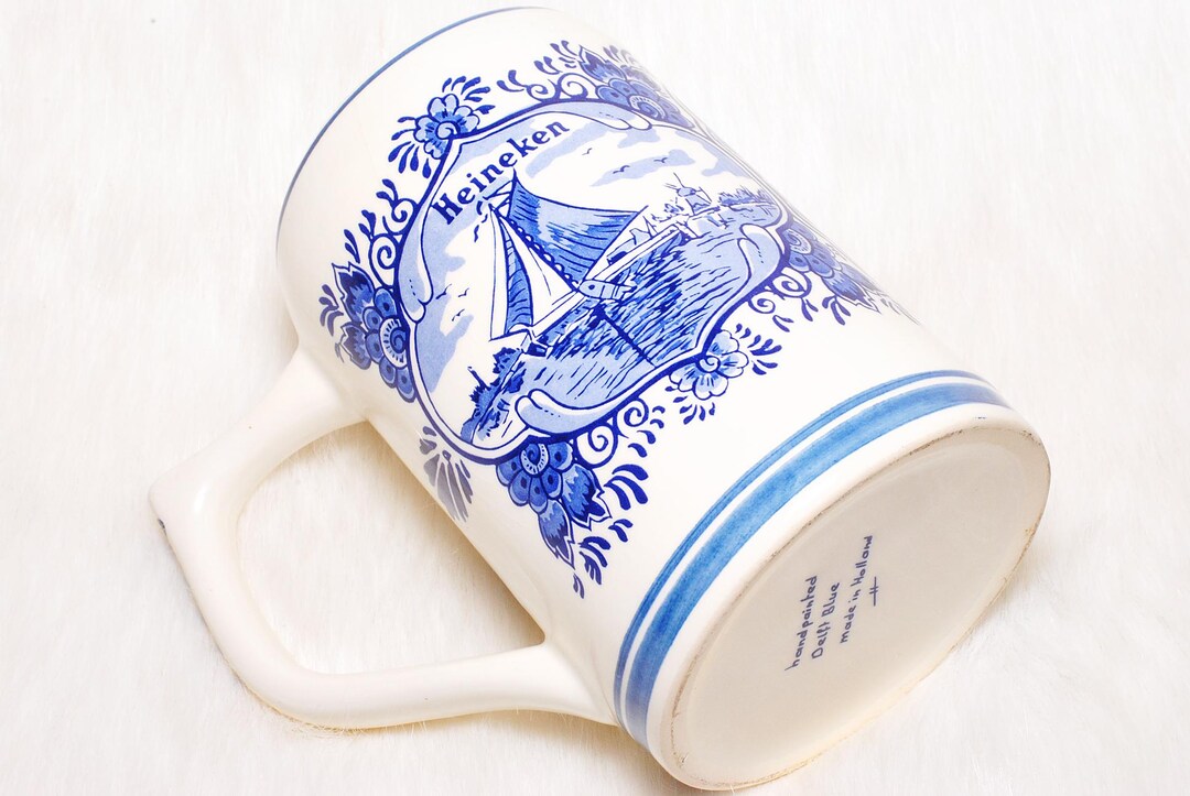 Vintage Collectible Delft Blue Hand Painted Holland Ceramic Heineken ...