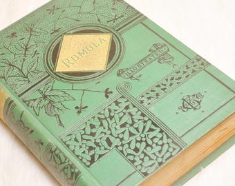 Antique Collectible Romola by George Eliot New Edition in One Volume 1884 Book