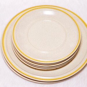Vintage Collectible 7 Hearthside Garden Festival Prairie Flower Stoneware Plates