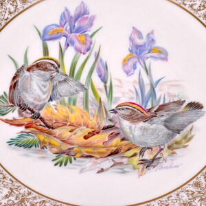 Vintage Collectible Lenox 1979 Birds Golden-Crowned Kinglets Boehm Decor Plate