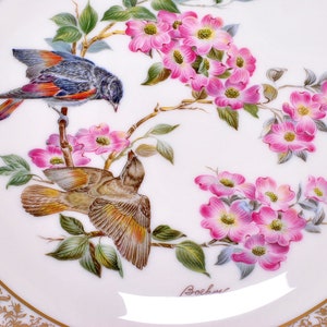 Vintage Collectible Lenox 1975 Birds American Redstart Boehm Design Decor Plate