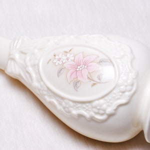 Vintage Collectible Porcelain The Cameo Ribbon Vase Floral Decor