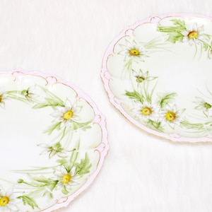 Antique Collectible 2 RC Rosenthal Claire Bavaria Germany Floral Plates Decor