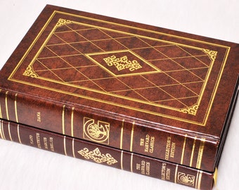 Vintage Collectible 2 Harvard Classics Collector Editions Dana and Plato Books