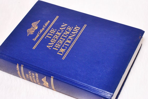 Vintage Collectible the American Heritage Dictionary 2nd College 