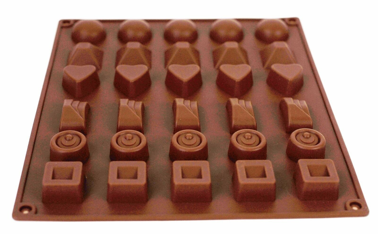 30 Cavity Chocolate Box Mould Tray Non Stick Silicone Tray Etsy