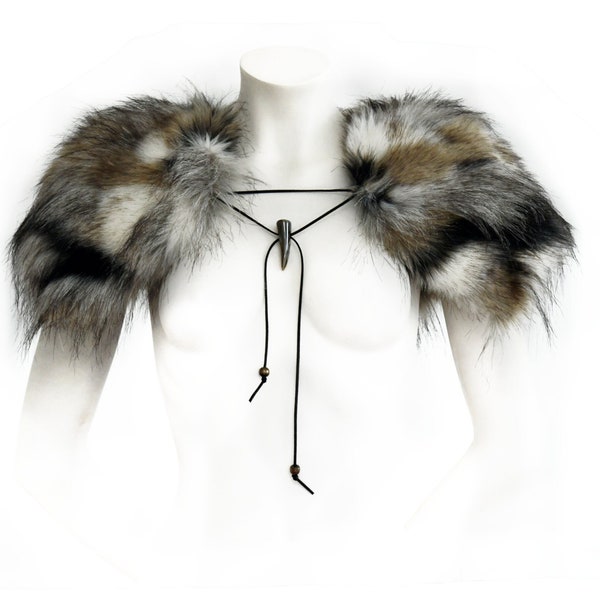 unisex ,Schulterfell , Wikinger ,Fell-/ Pelz-Imitat,Webpelz,Kunstfell,Kunstpelz, Kostüm, viking ,shoulder fur,cosplay ,supreme,art fur