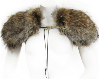 unisex,shoulder fur,viking,fur imitation,faux fur,fake fur,faux fur,costume,viking,shoulder fur,cosplay,supreme,art fur