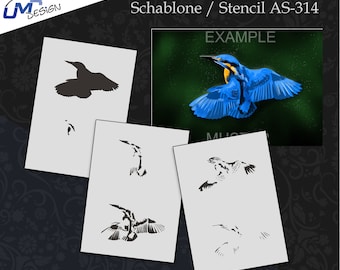 Airbrush Step by Step Schablone AS-314 Kolibri M