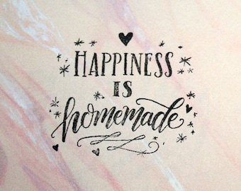 Stempel ST-091 Selfmade Happiness 5cm x 5,5cm