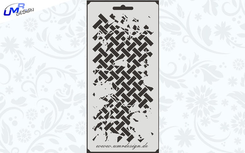 Scrapbook Stencil S-025 Fleur Pattern ~ Craft ~ UMR-Design