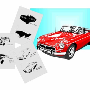 AS-339 Oldtimer Step by Step Airbrush Schablone