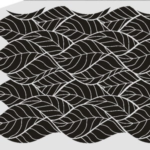 Wand / Textil Schablone W-312 Blätter A4 Bild 1
