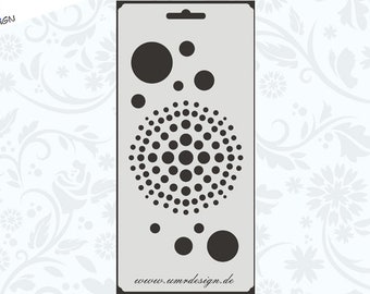 Scrapbook Textil Stencil S-147 Kreise UMR
