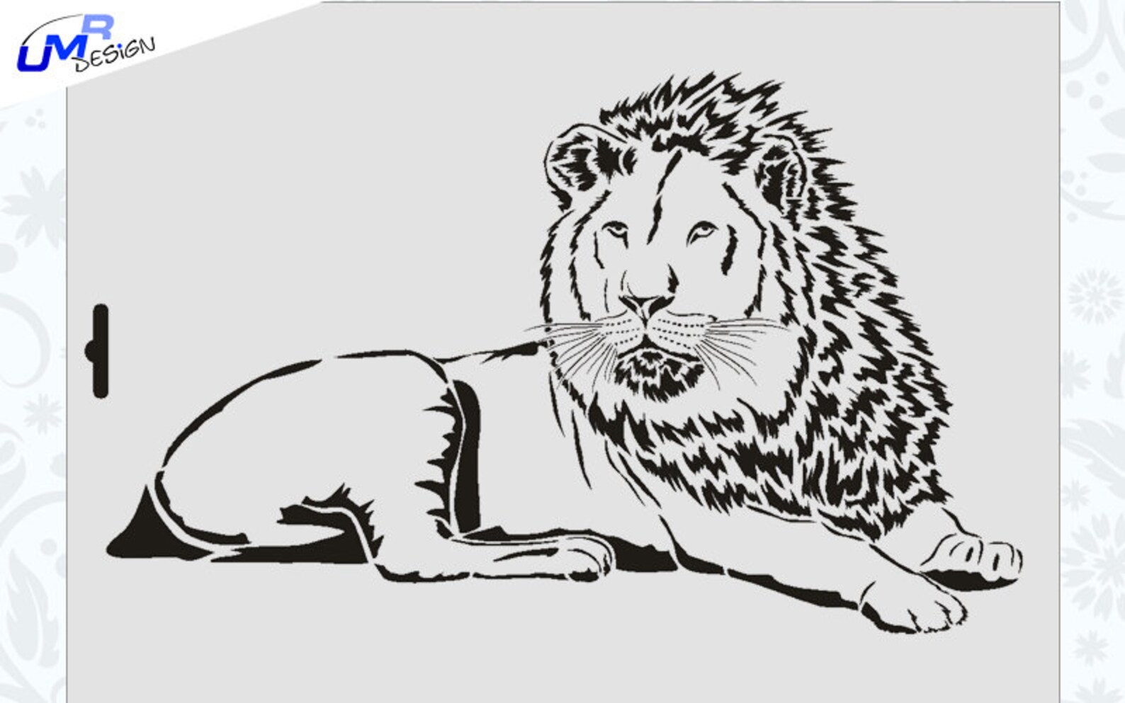 Wand / Textil Schablone W-054 Löwe A4 - Etsy.de