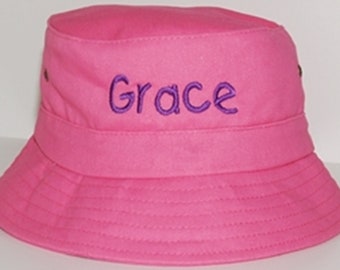 monogrammed fishing hat