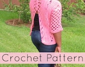 Crochet Sweater|LightWeight Crochet Shirt| Crochet V-Back Shirt for Women|Strawberry Crochet Shirt (PATTERN) pdf Instant Download