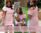 Crochet Pattern//Crochet Swimsuit Cover// Crochet Tunic PATTERN pdf