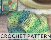 Convertible Crochet Mitten//Fingerless Glove// Crochet Glove with Flap//Holly Jolly Mitten (PATTERN) Large Print PDF Instant Download