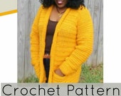 Crochet Cardigan//LightWeight Cardigan// Crochet Cardigan for Women//Golden Crochet Cardigan (PATTERN) pdf Instant Download
