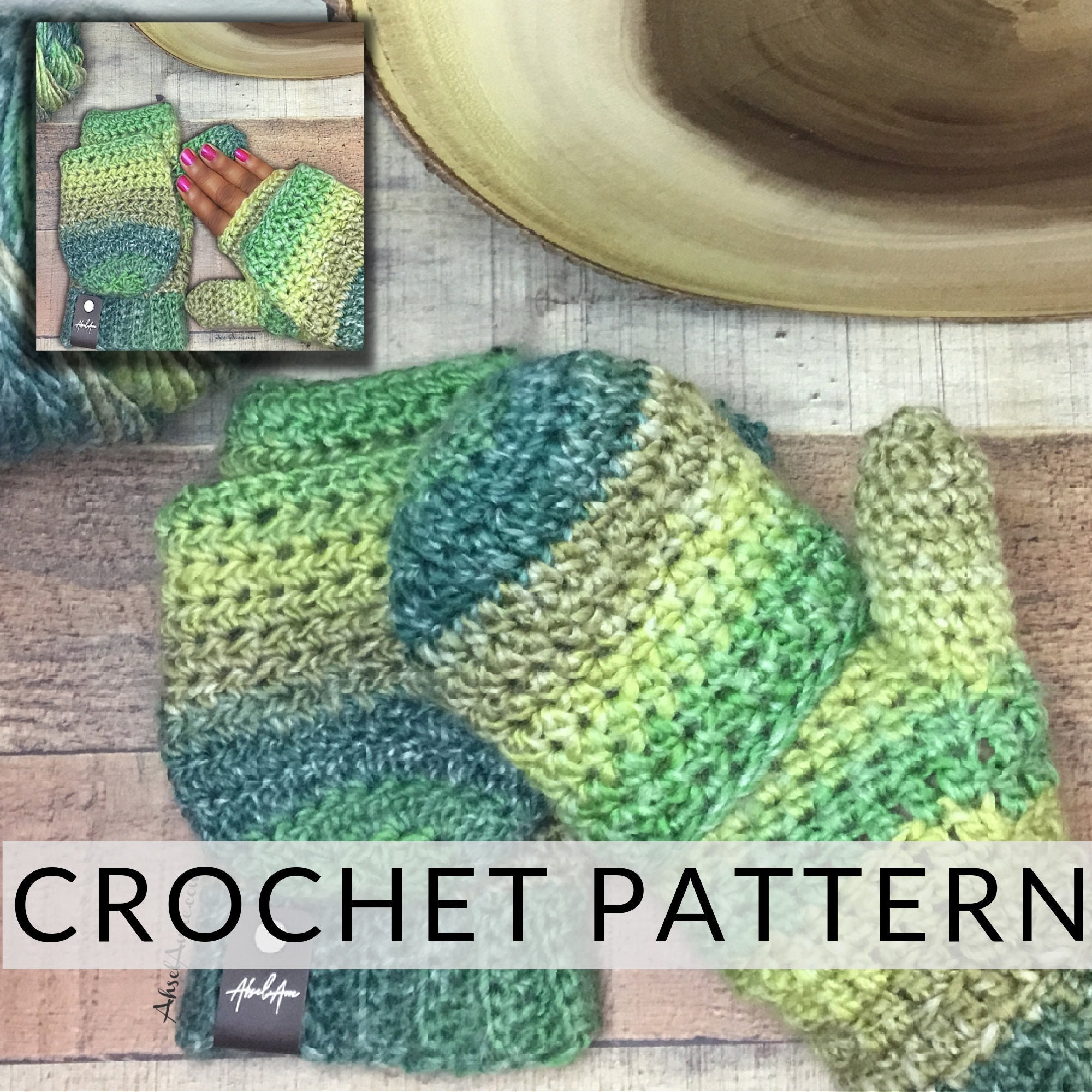 39 Crochet Mittens with Ornaments, Fingerless Mitts, and Baby Sets 14 Convertible Crochet Mitten//Fingerless Glove// Crochet