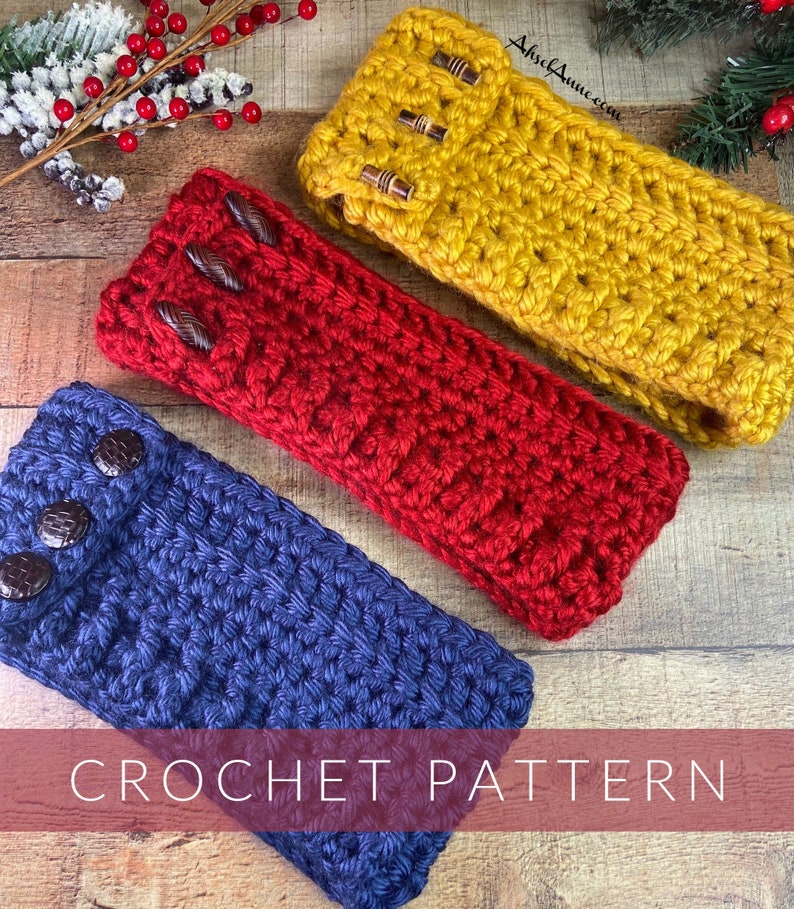 Crochet Textured Headband/Crochet Headband// Crochet Ear image 1