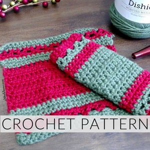 Dish or That Crochet  Cloth| Crochet Dishcloth| Crochet WashCloth| Crochet Housewarming Gift (PATTERN ONLY) Instant PDf Download