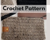 Crochet Pouch/Easy Crochet Makeup Pouch/Zippered Pouch(PATTERN) pdf Instant Download /Large Print Pattern - Instant Download