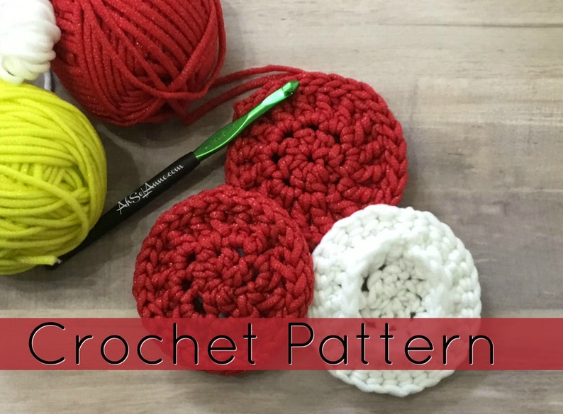 Crochet Scrubbers Crochet Scrubby with Grip Round Crochet image 1