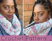 Crochet Cowl//Lemon Peel Crochet Cowl// Chunky Crochet Cowl//Crochet Scarf Cowl (PATTERN) pdf Instant Download