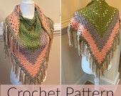 Crochet Shawl//LightWeight Shawl// Crochet Shawlette //Dreamscape Crochet Shawl (PATTERN) pdf Instant Download