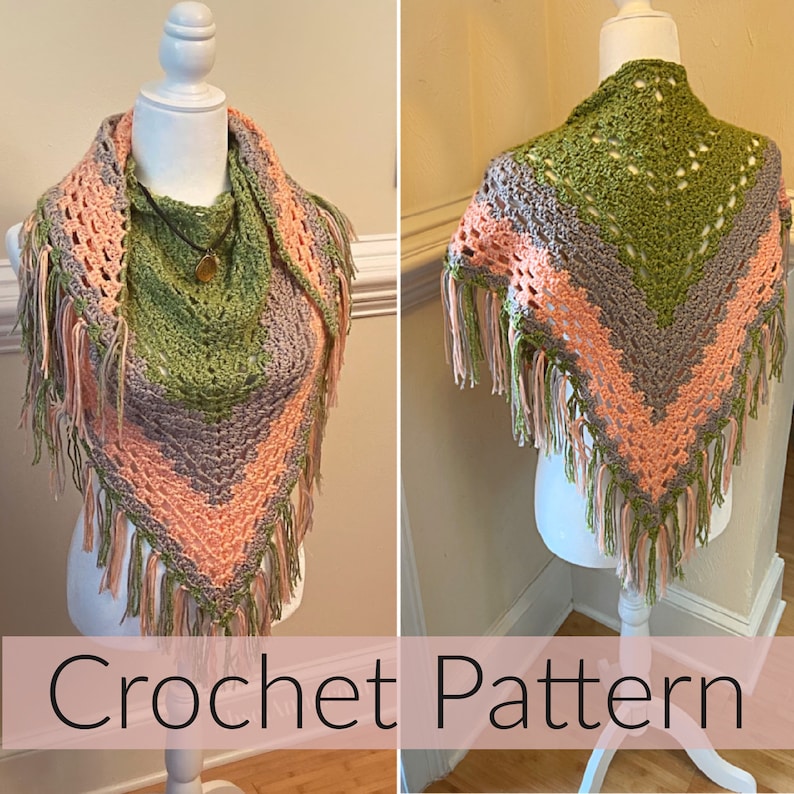 Crochet Shawl//LightWeight Shawl// Crochet Shawlette image 1