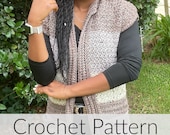 Crochet Sleeveless Cardigan//LightWeight Sleeveless Cardigan// Crochet Cardigan for Women// (PATTERN) pdf Instant Download