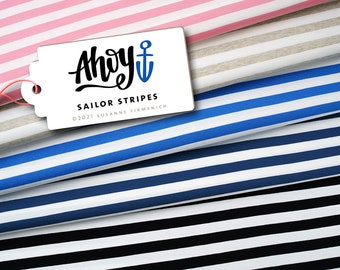 Ahoy Sailor Stripes Hamburger Liebe Jersey