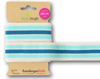 Albstoffe Stripe me College Ahoy Hamburger Liebe