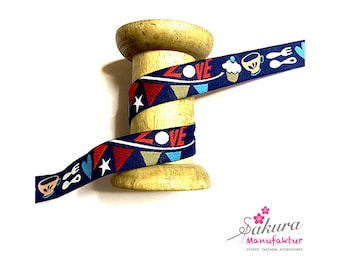 Webband "Lovely Things" von Hamburger Liebe / blau