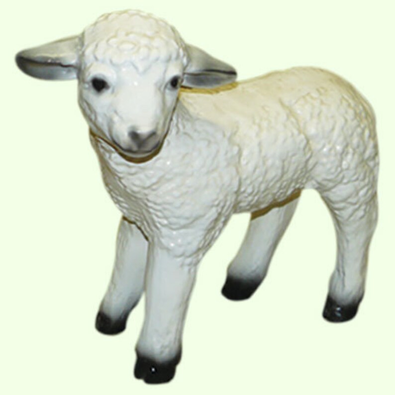 resin lamb statue