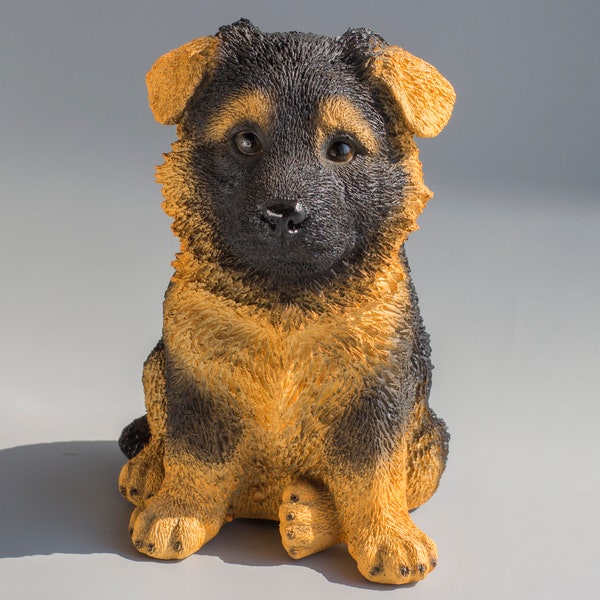 German Shepherd Urn *Cremation Urn Dog Ashes *Pet Memorial Statue *Animal Loss Grave Ornament *Keepsake Sympathy Gifts *Funeral Casket Decor